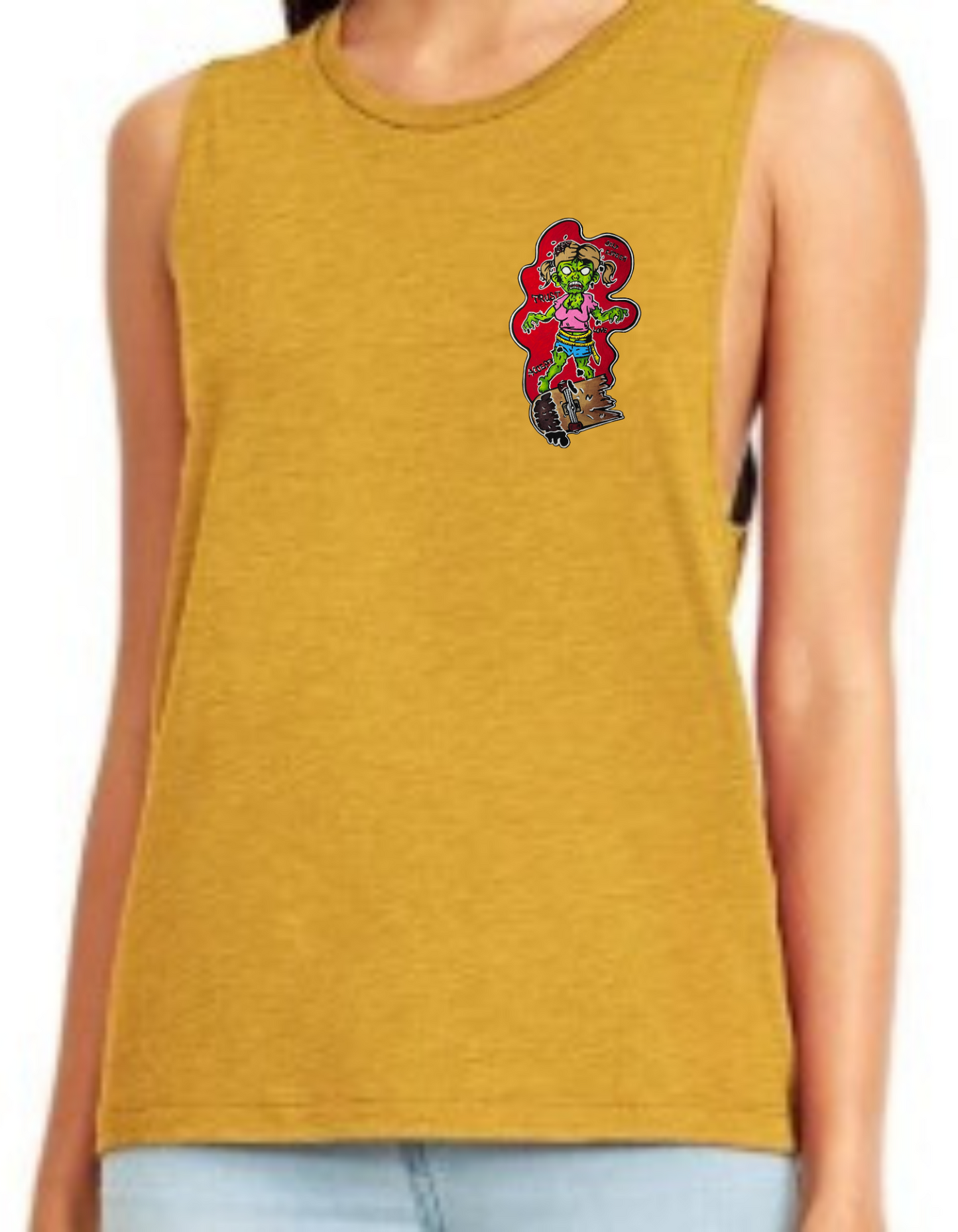 Camisole femme festival muscle Fille zombie skate