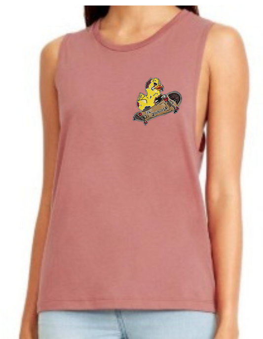 Camisole femme festival muscle Canard zombie