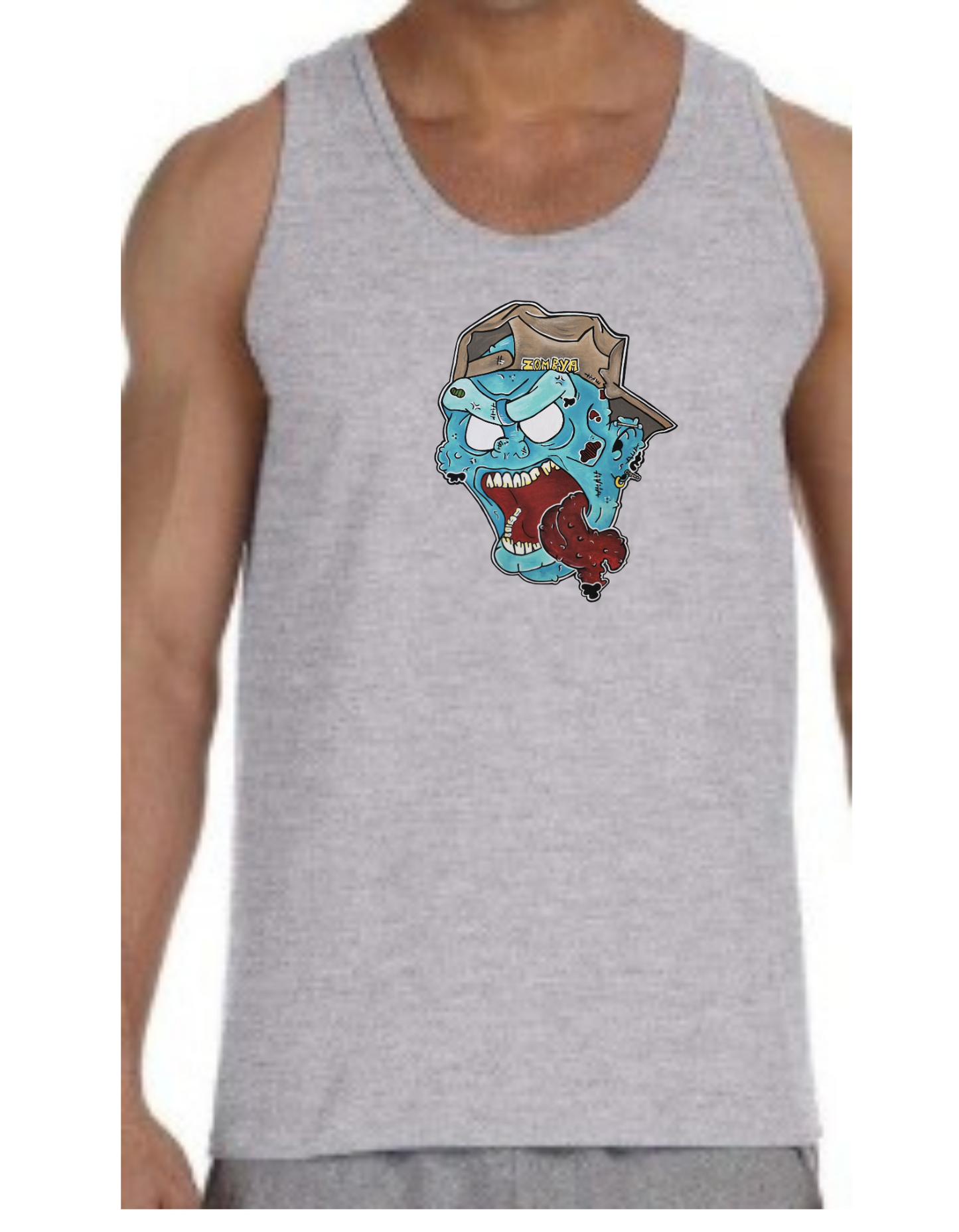Camisole homme Zombie casquette