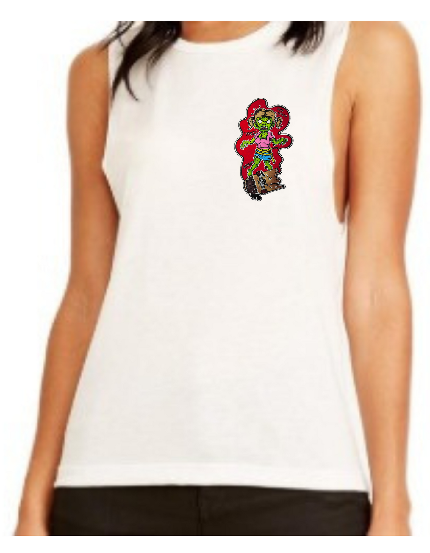 Camisole femme festival muscle Fille zombie skate