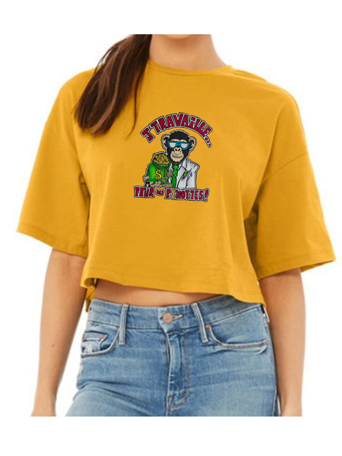 Crop top J'travaille pour des peanuts