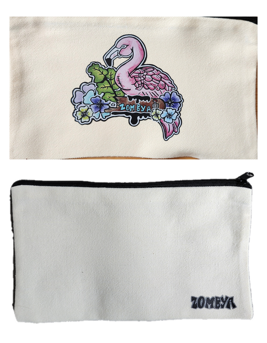 Coffre a crayon flamant rose