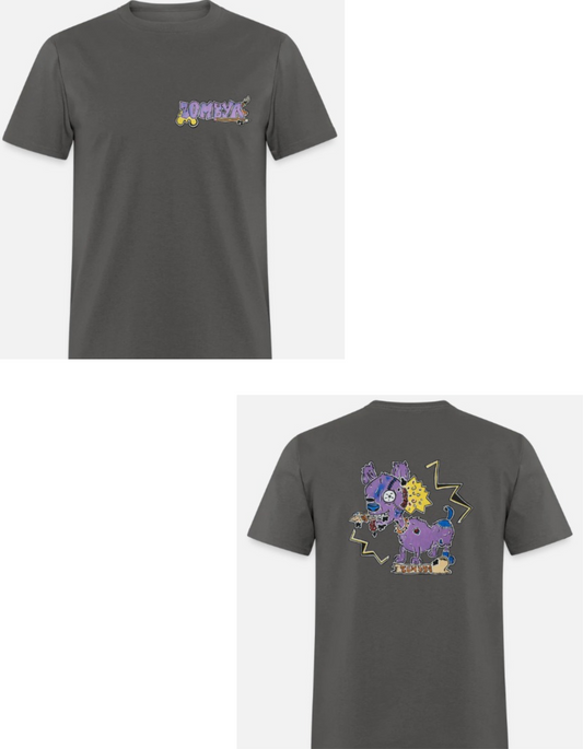 T-shirt enfant combo chien zombie