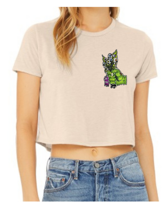 Crop top bouquet de fleur