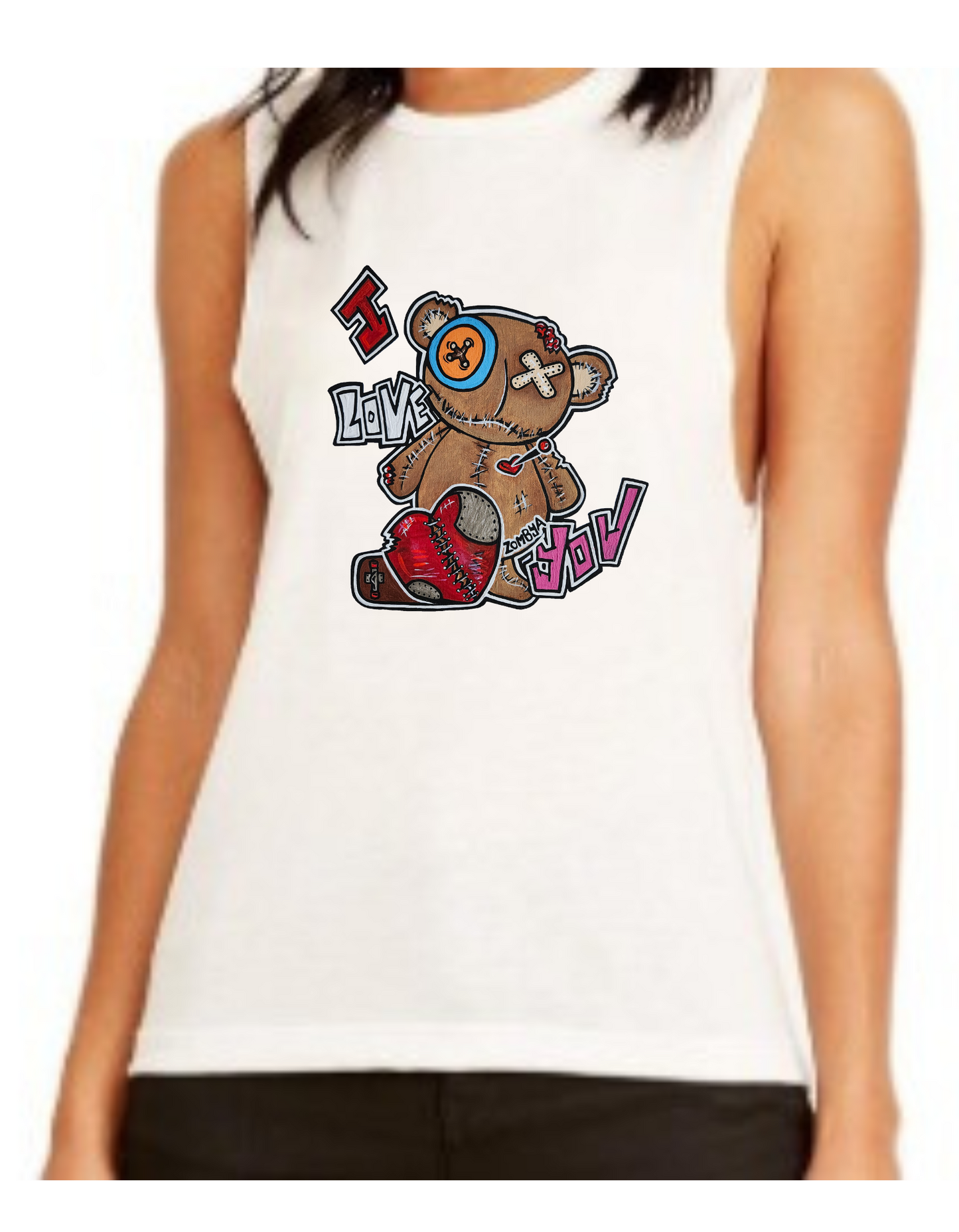 Camisole femme festival muscle Ours I Love you