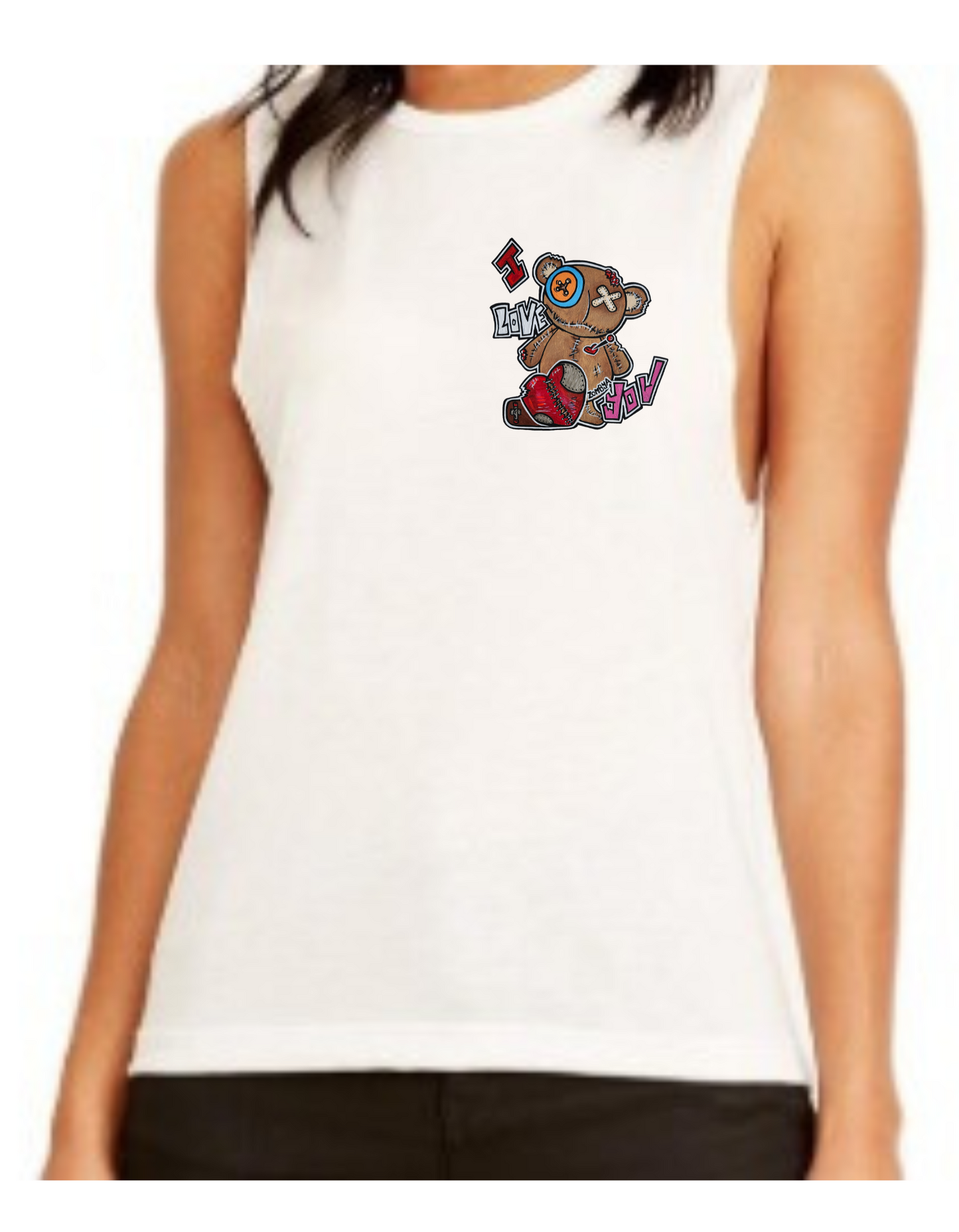 Camisole femme festival muscle Ours I love You