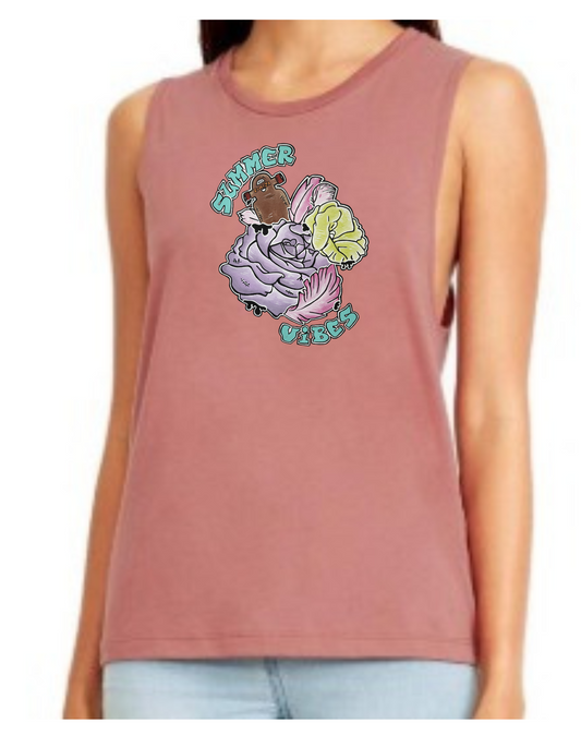 Camisole femme festival muscle Summer vibes