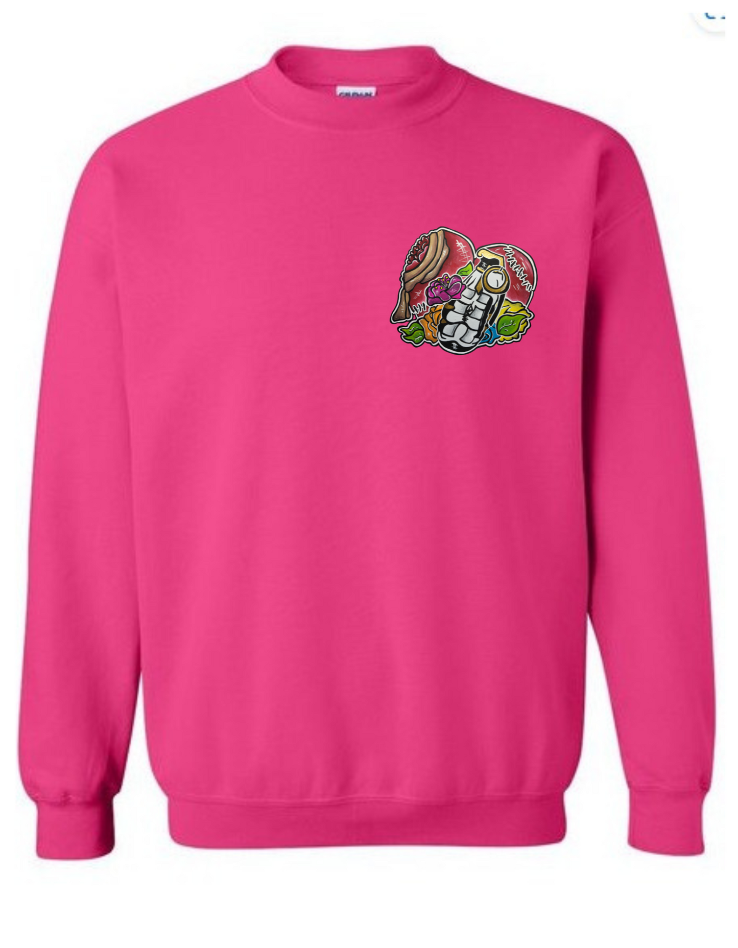 Crewneck coeur grenade