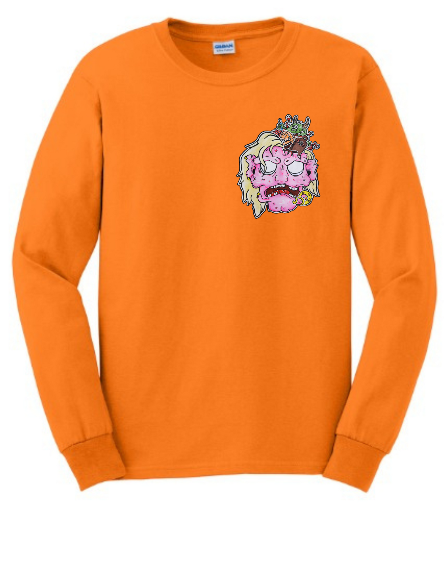 Crewneck tête de zombie rose