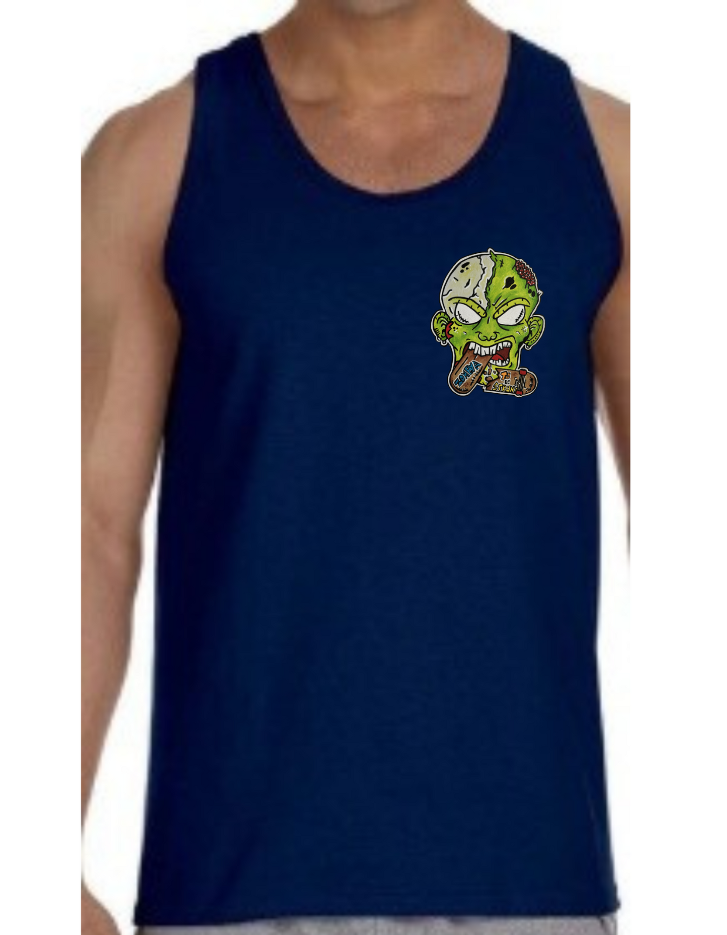 Camisole homme Zombie mange skate