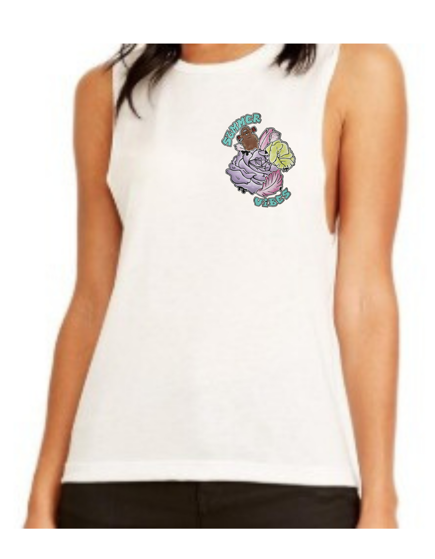 Camisole femme festival muscle summer vibes