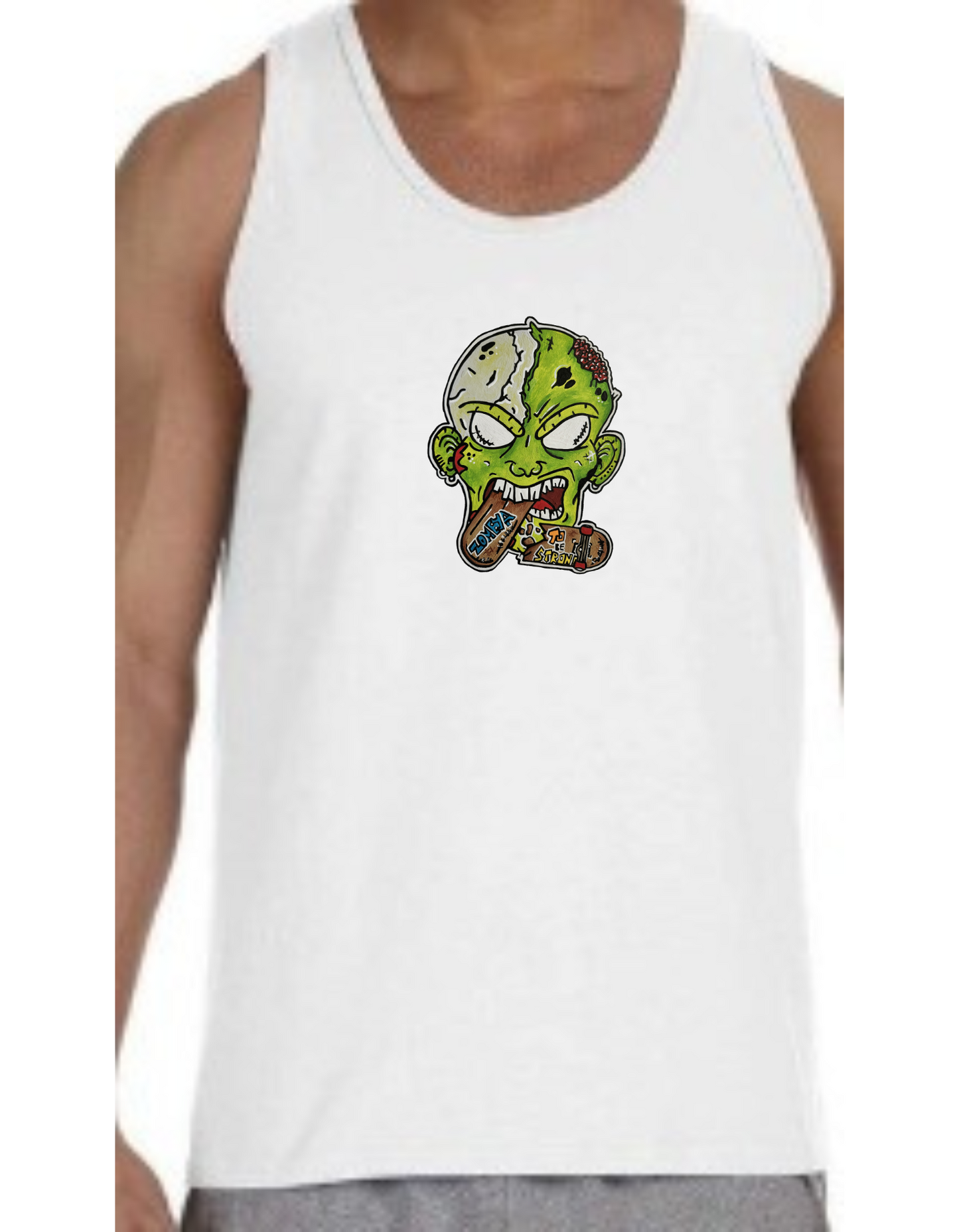 Camisole homme Zombie mange skate