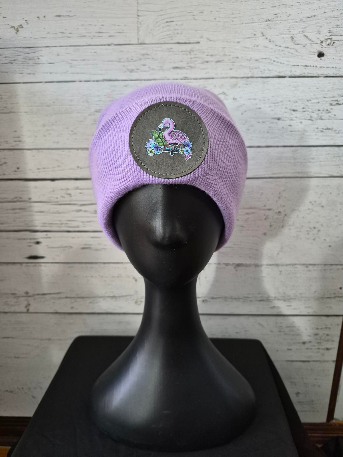 Tuque lilas Flamant rose