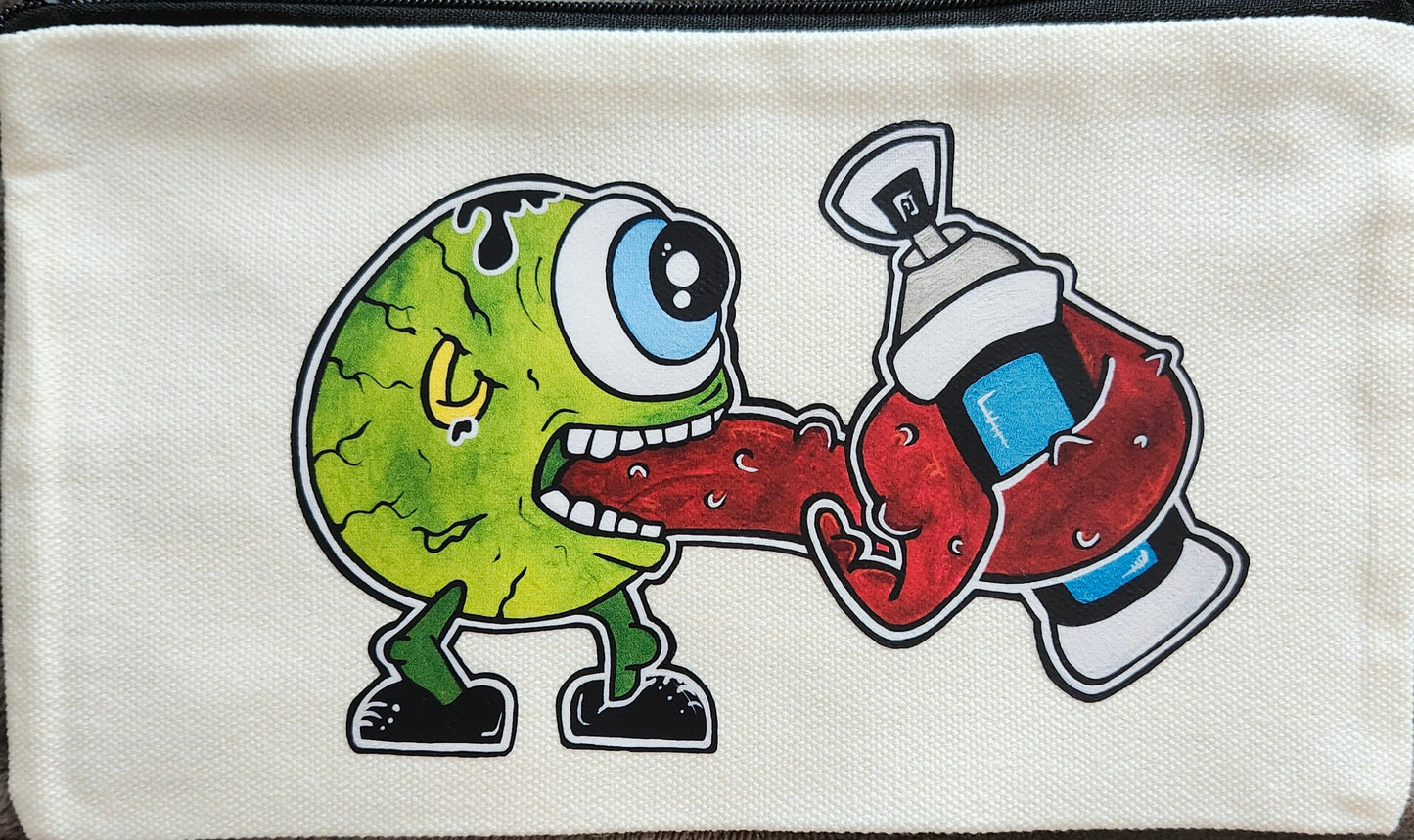 Coffre a crayon Monstre oeil vert
