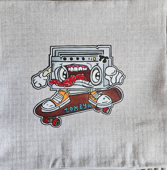 Housse à coussin Gris pale Radio