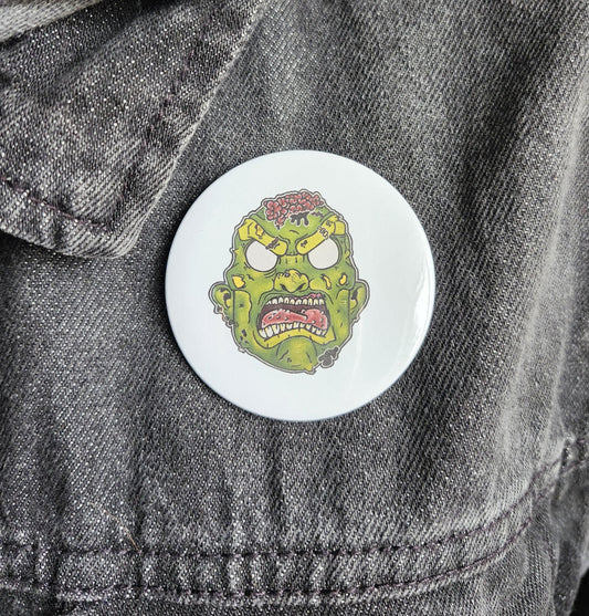 Macaron Tête de zombie fond blanc