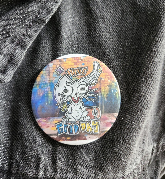 Macaron I have a good Day avec fond couleur