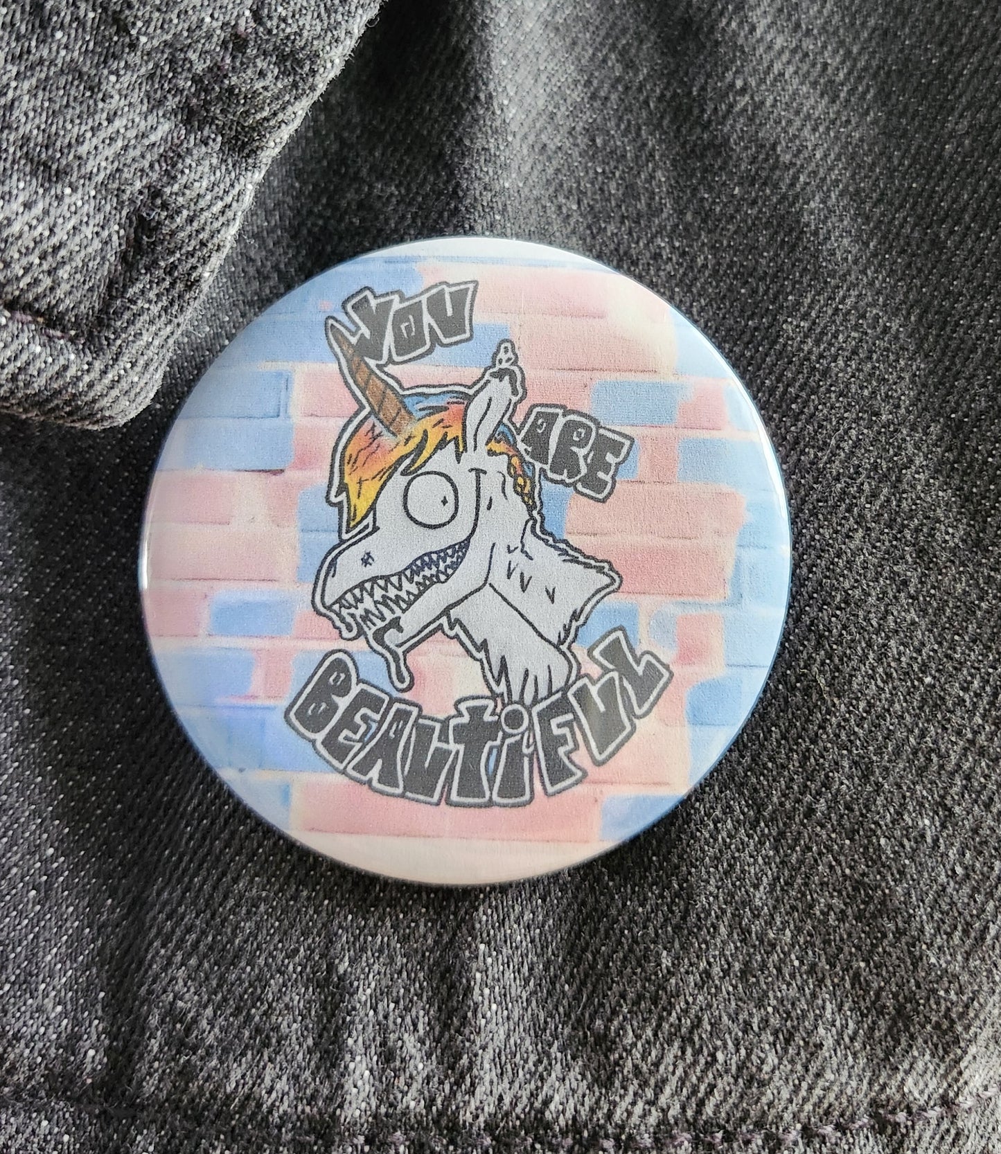 Macaron Licorne fond avec fond couleur