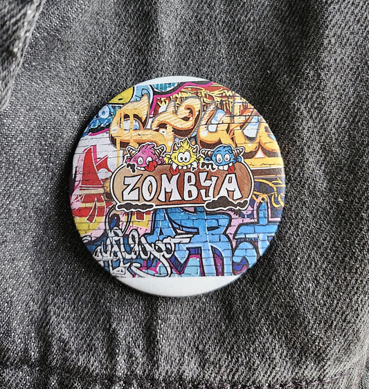 Macaron trio monstre avec fond de couleur