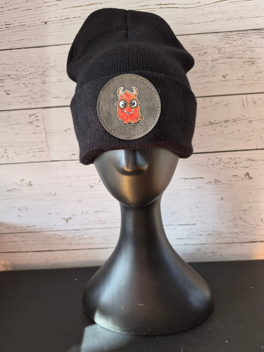 Tuque noir Monstre rouge