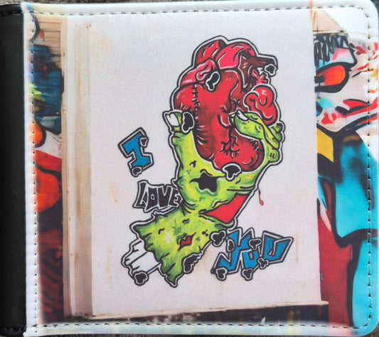 Portefeuille Main zombie coeur