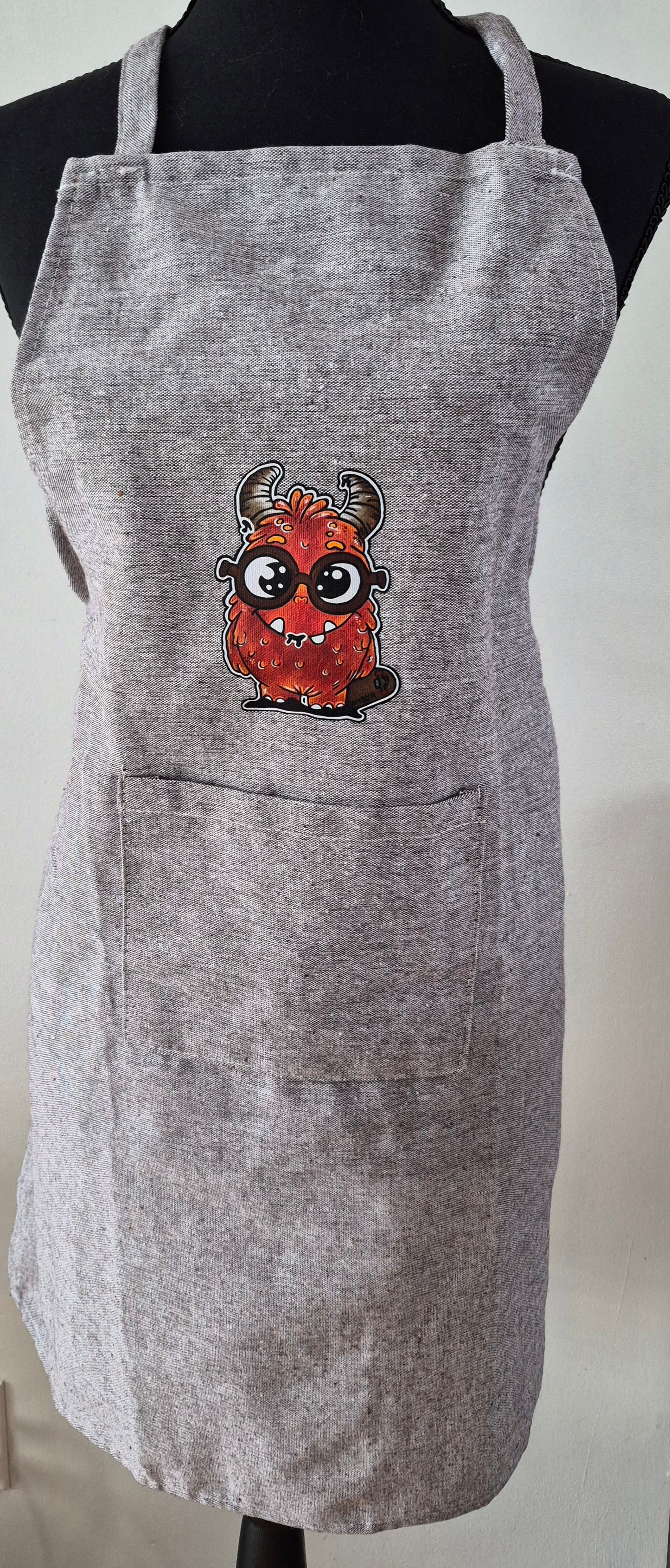 Tablier monstre rouge