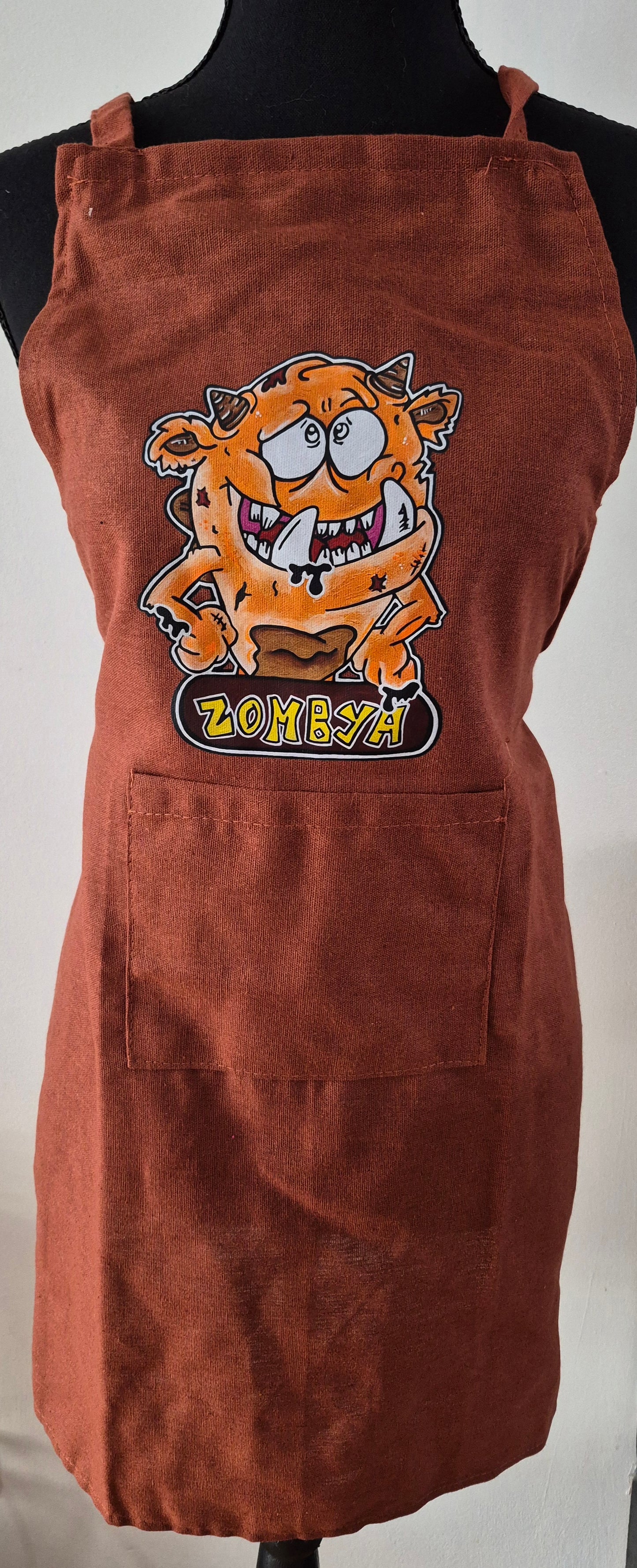 Tablier monstre orange