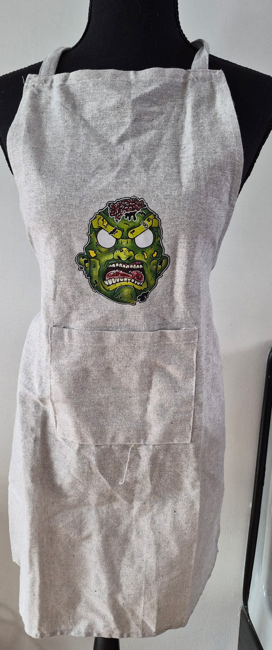 Tablier tête de zombie