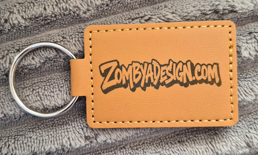 Porte clé en cuir Zombie casquette