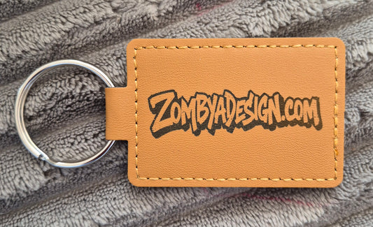 Porte clé en cuir Hamburger