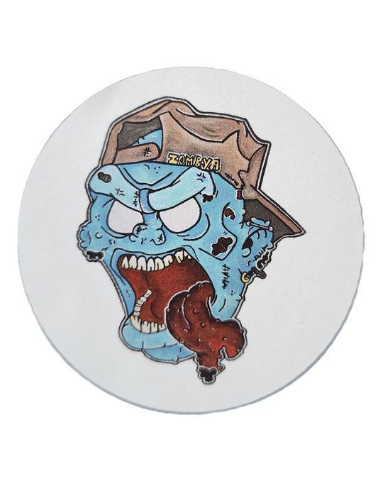 Autocollant zombie casquette