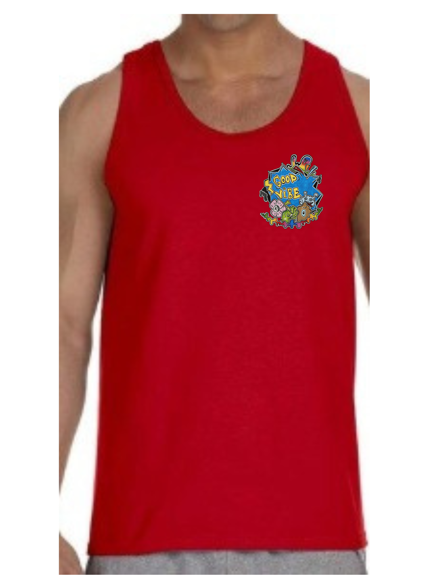 Camisole homme Skate fleur
