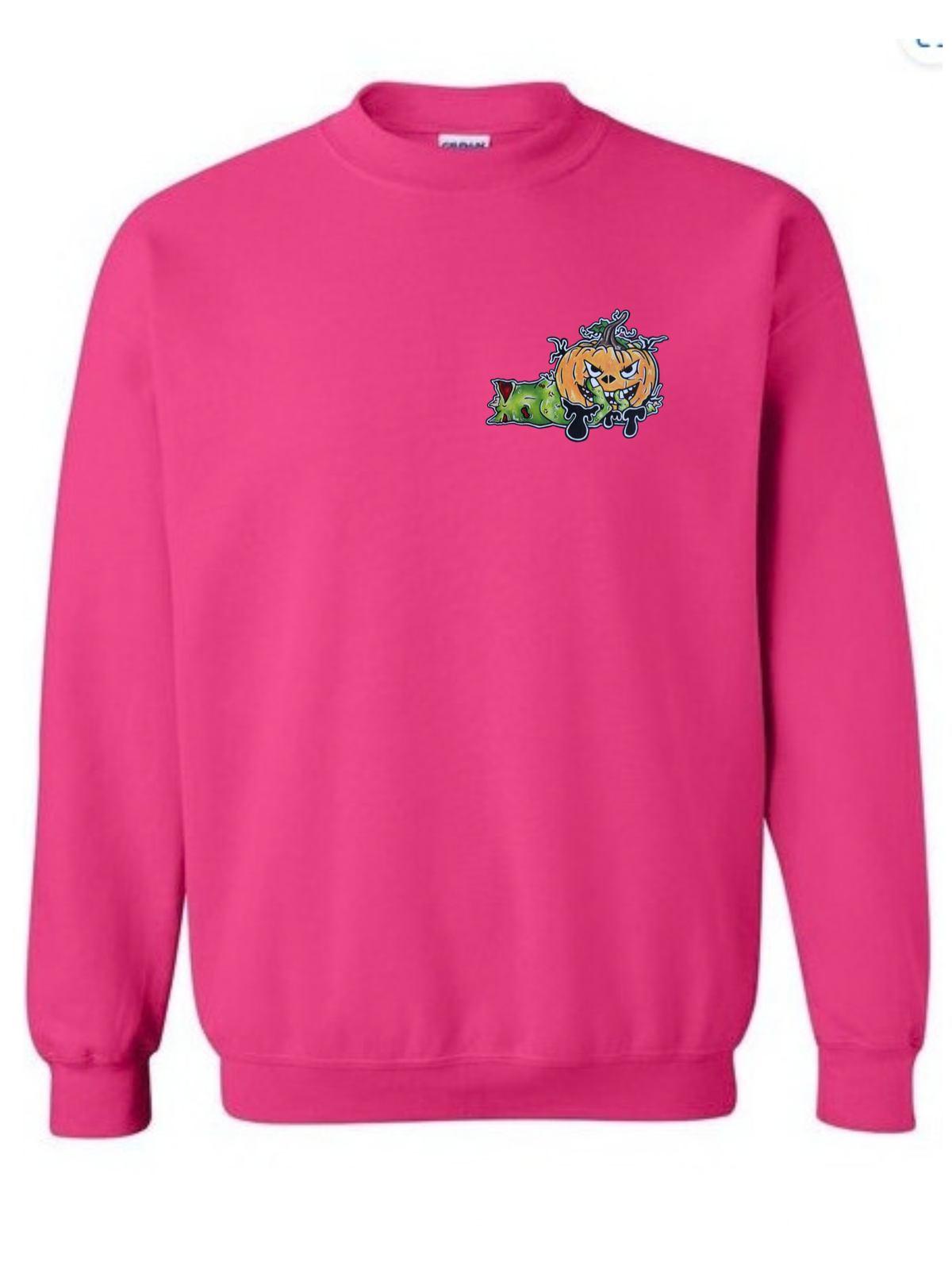 Crewneck Main zombie citrouille