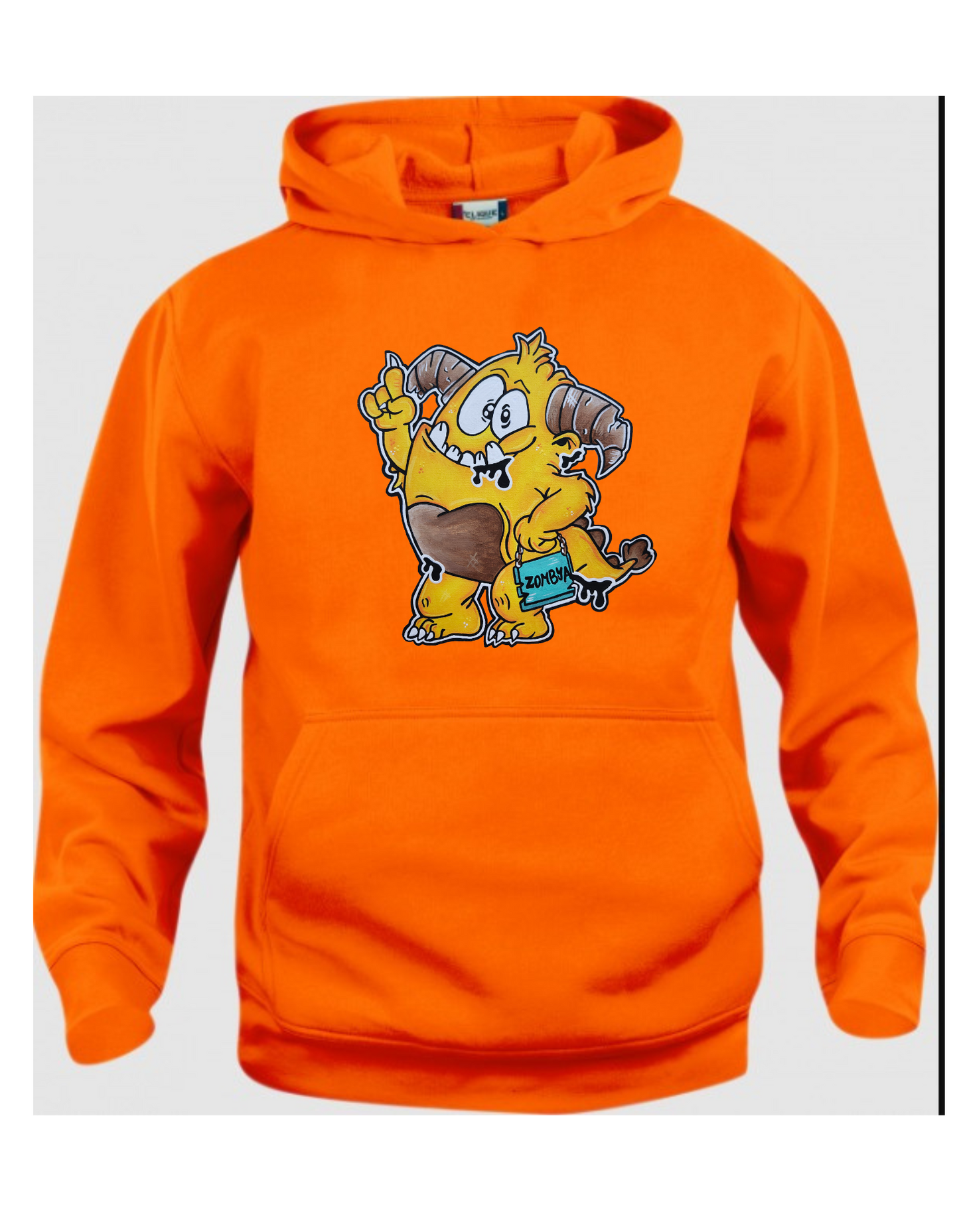 Hoodies enfant monstre jaune