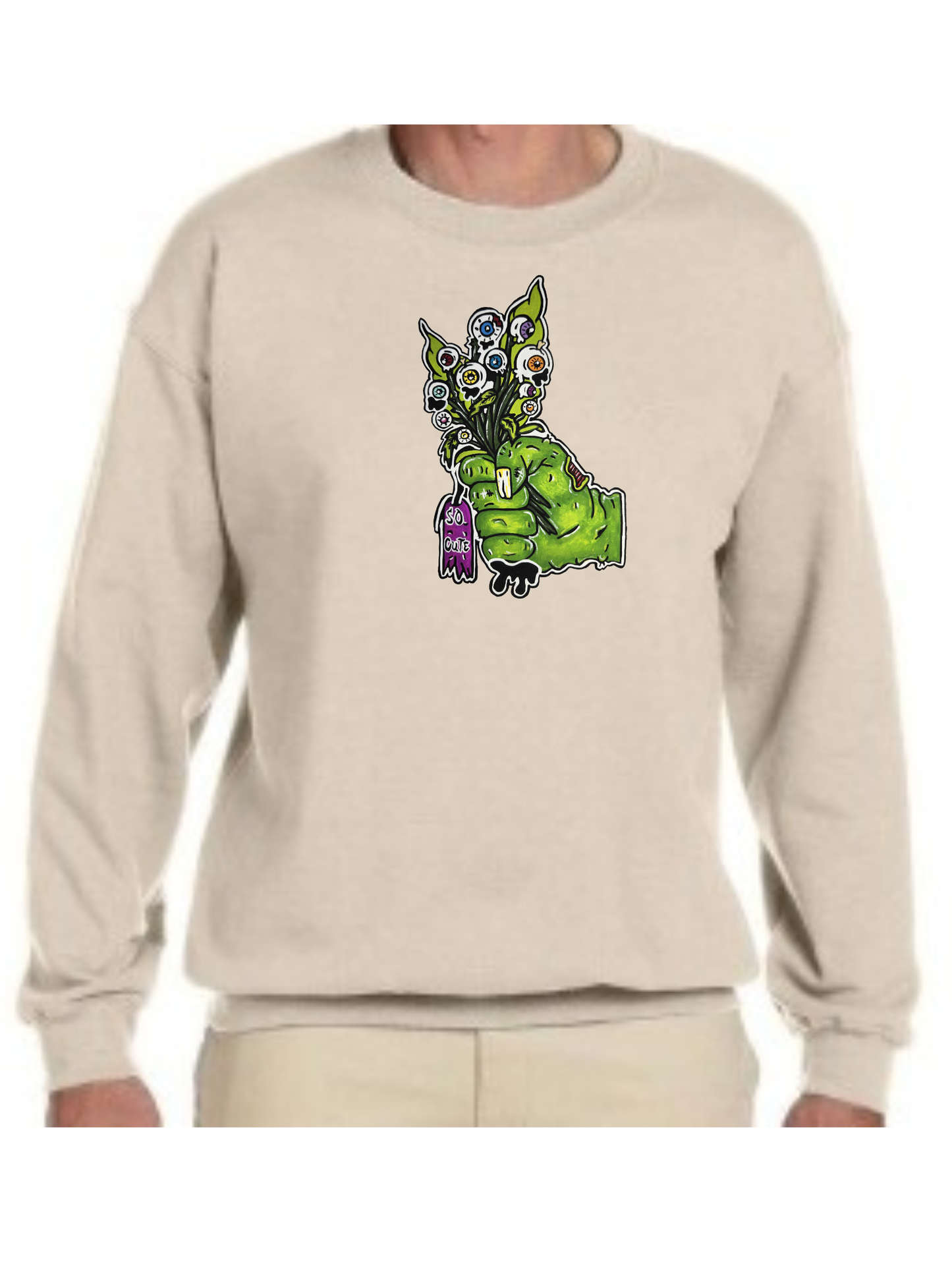 Crewneck Main zombie bouquet fleur