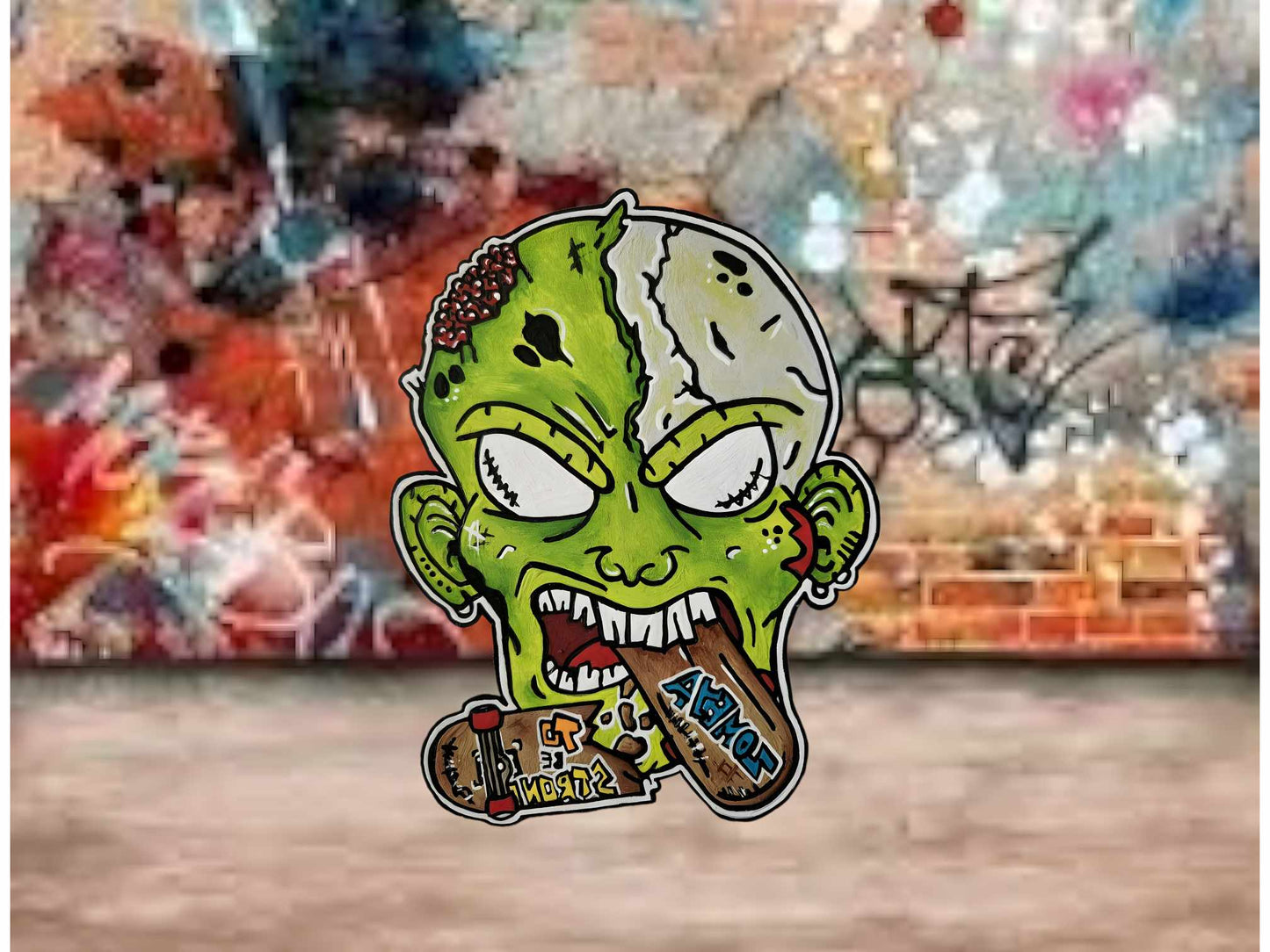 Thermos zombie qui mange skate