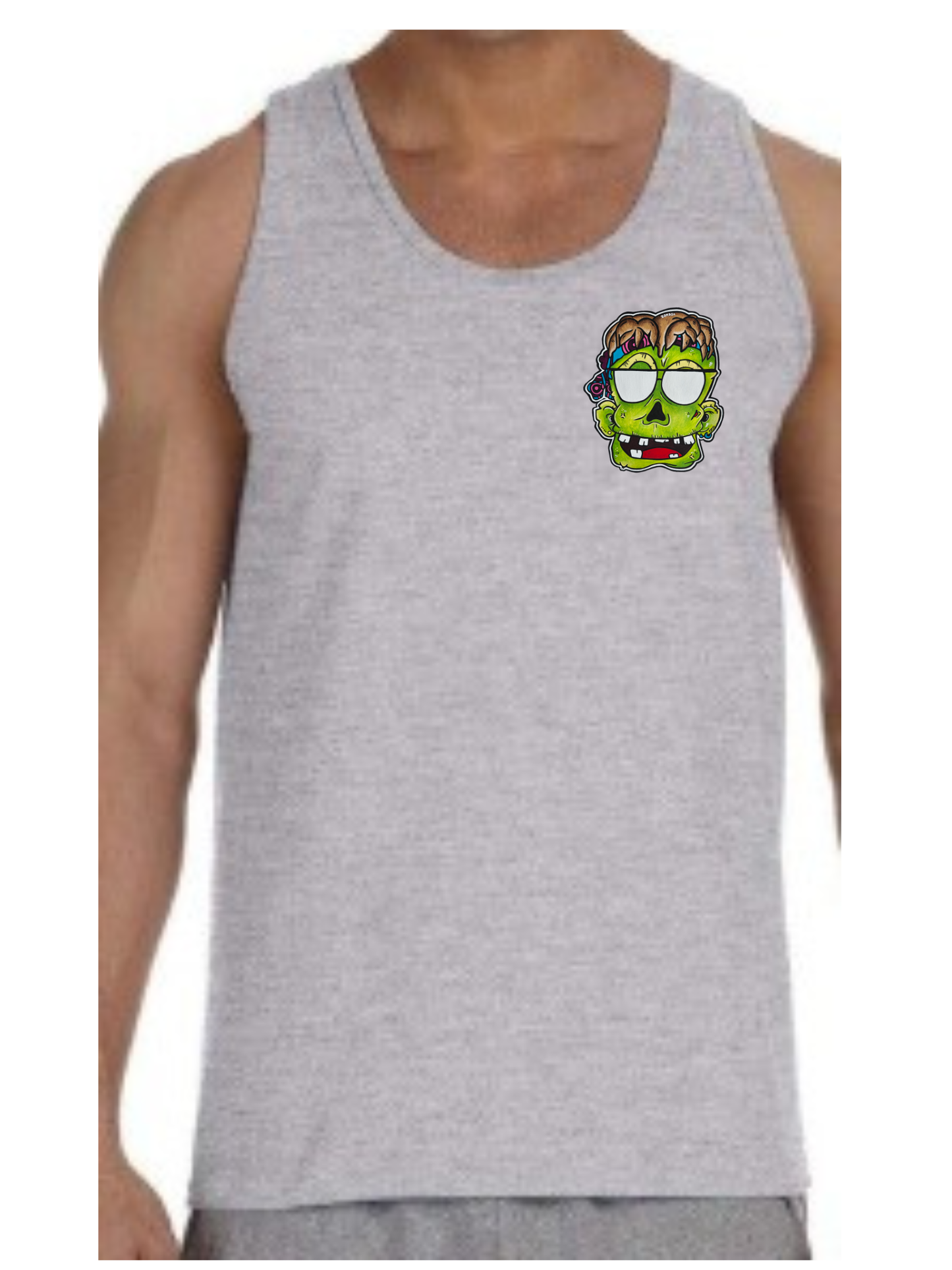 Camisole homme Zombie lunette de soleil