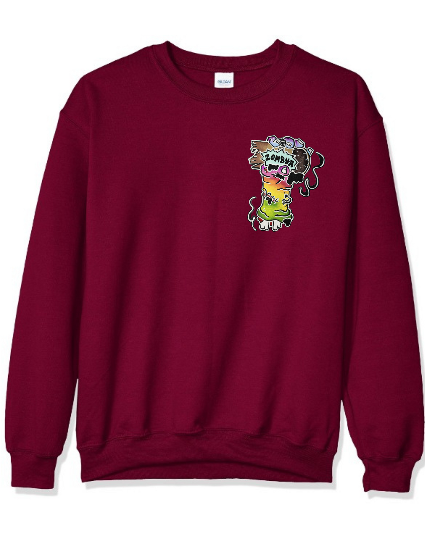 Crewneck main  zombie multicolore