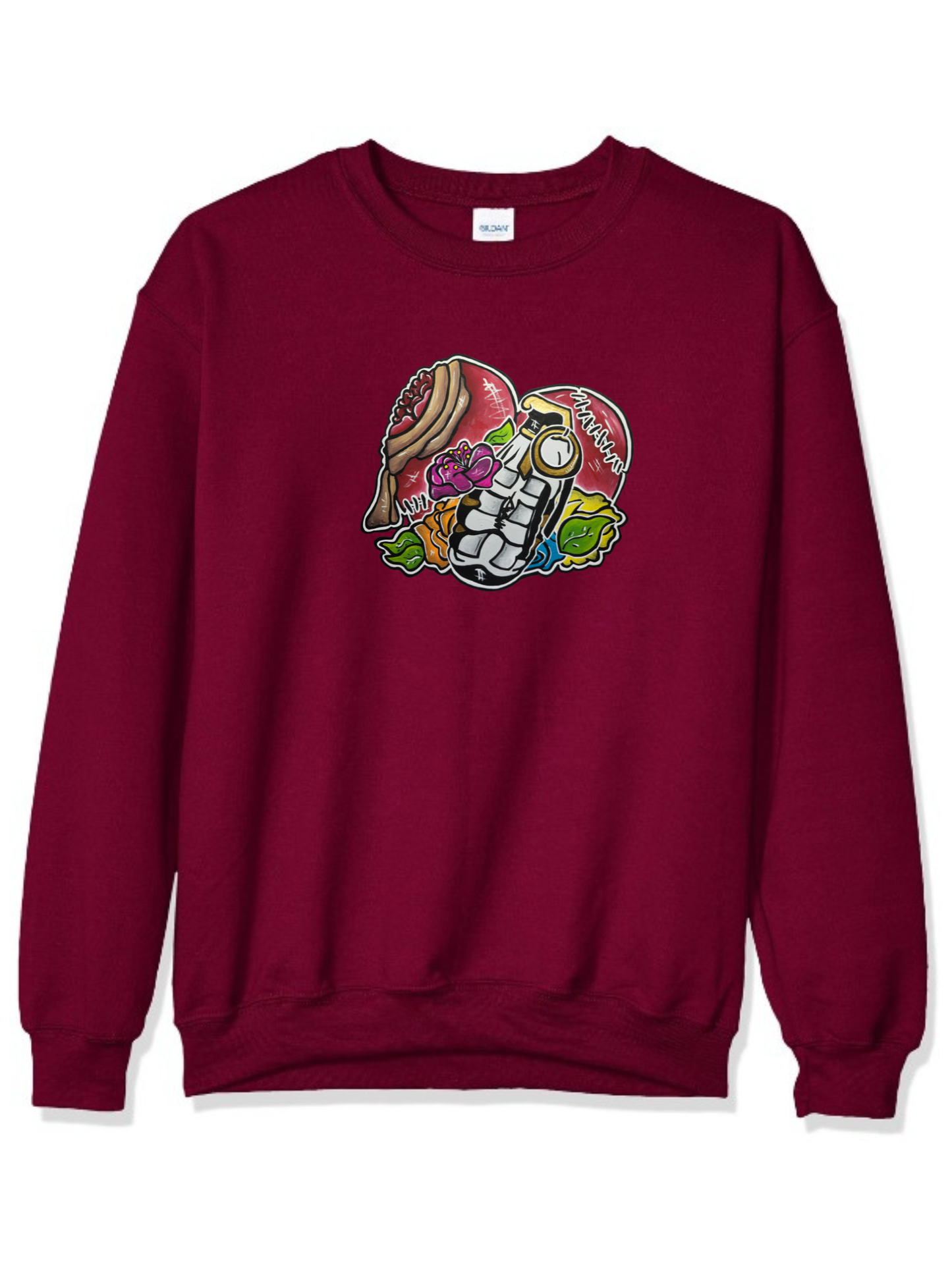 Crewneck Coeur grenade