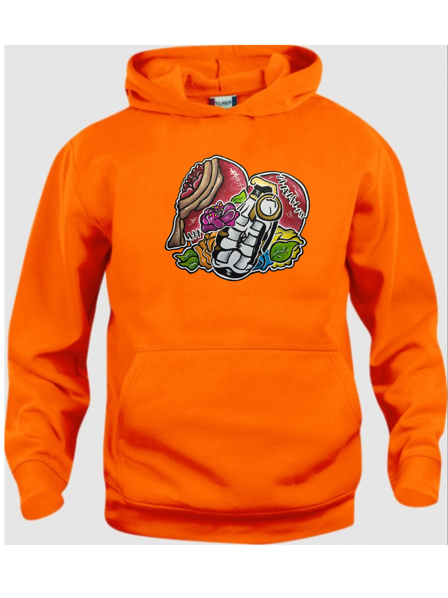 Hoodies Coeur grenade