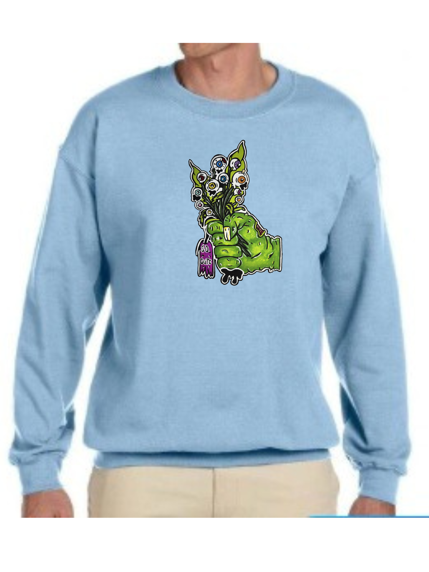Crewneck Main zombie bouquet fleur