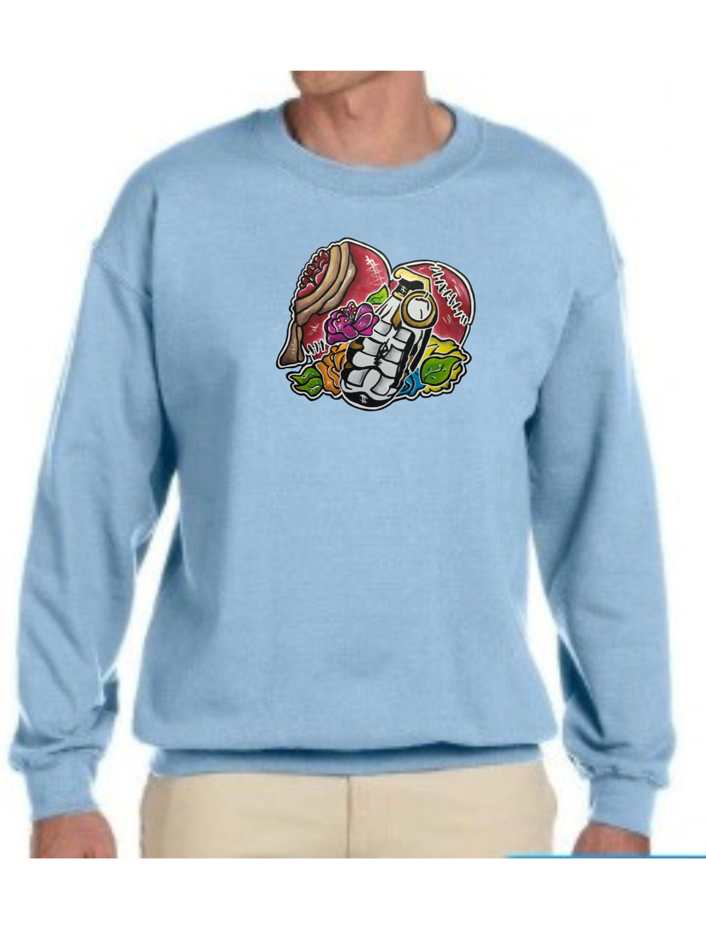 Crewneck Coeur grenade