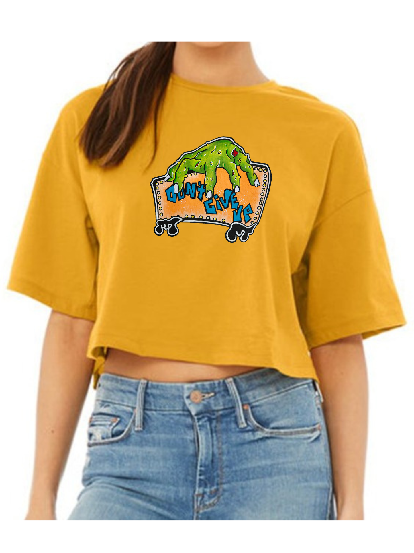 Crop top Dont't give up