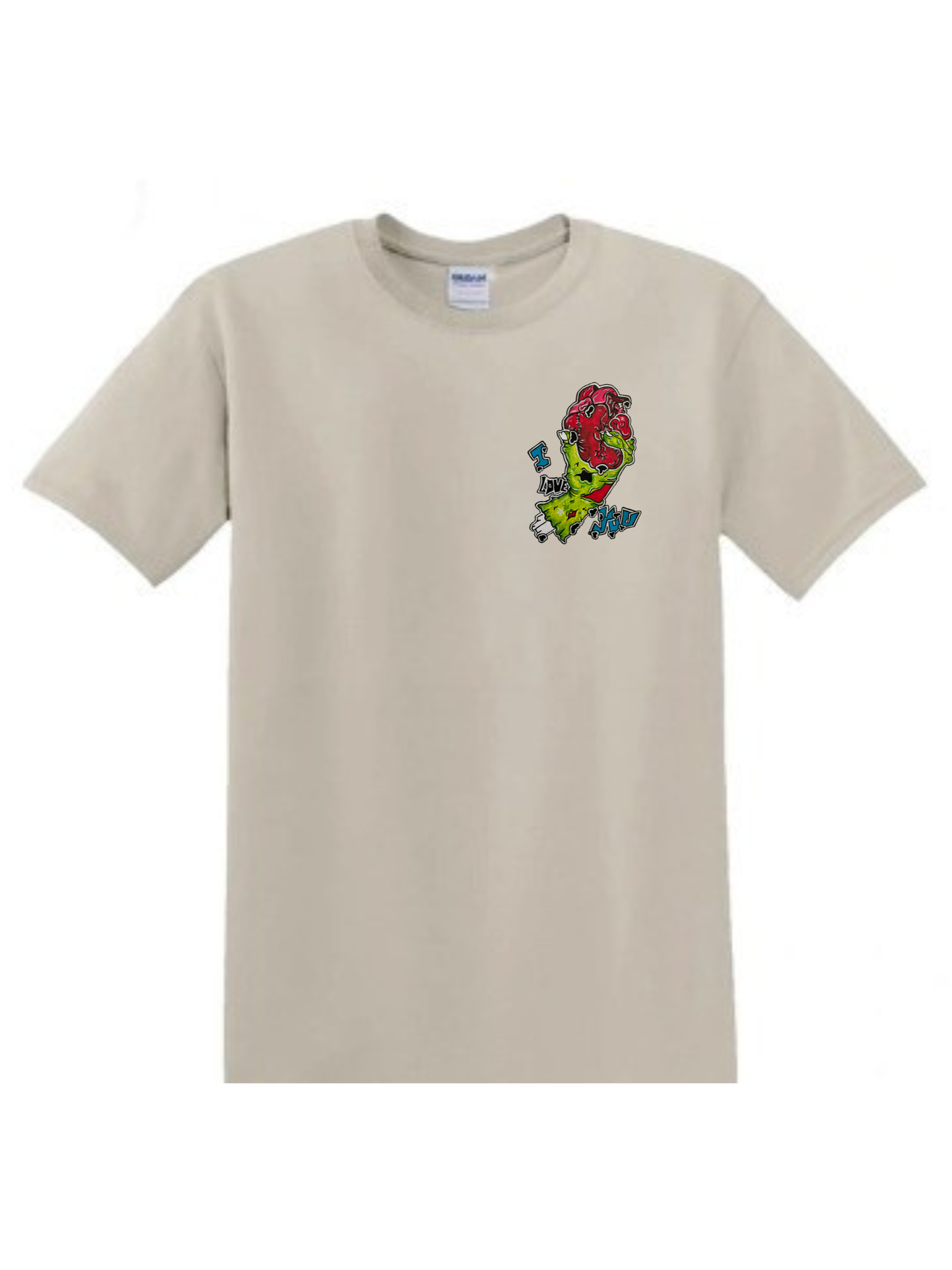 T-shirt enfant Main zombie coeur I love you