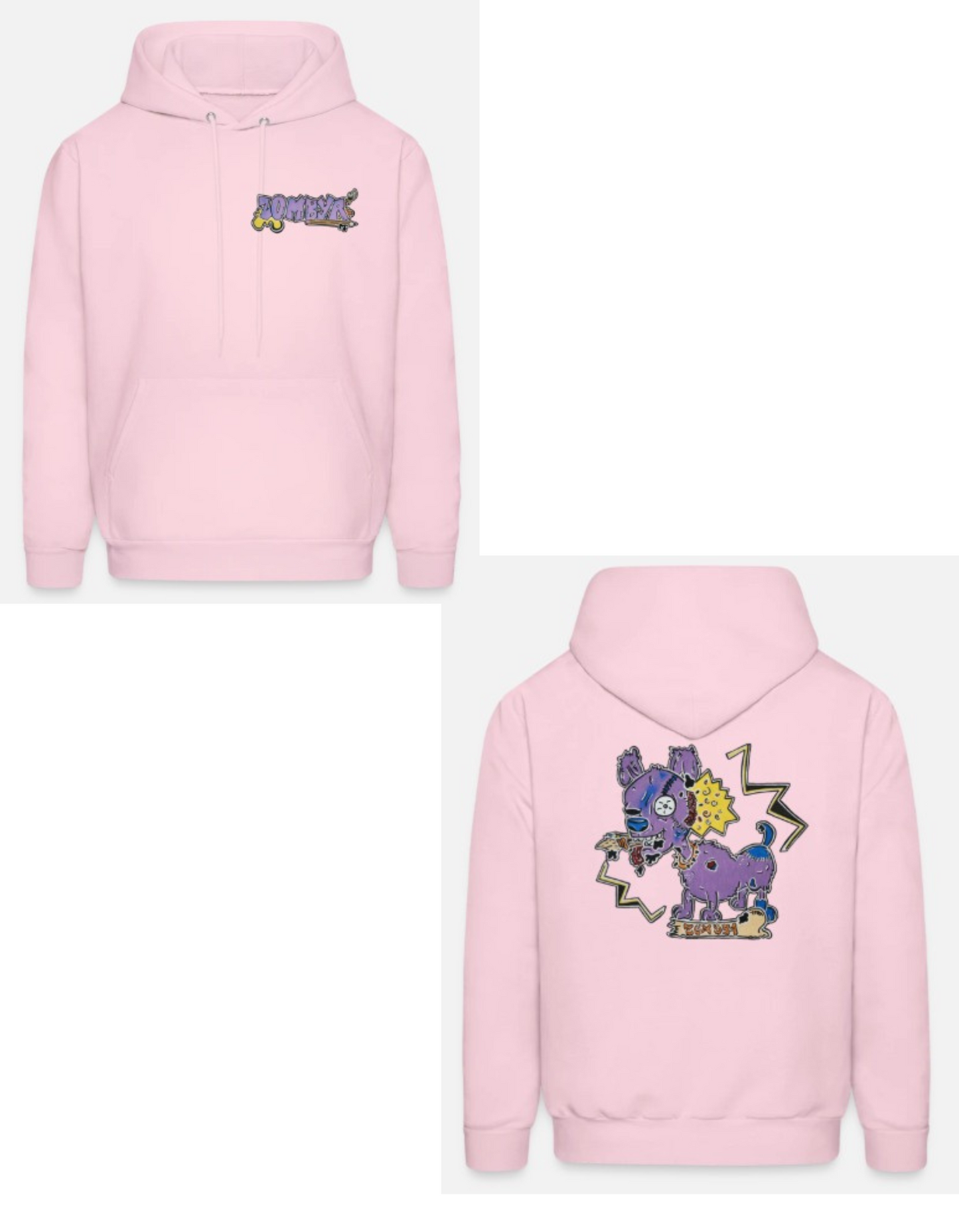 Hoodies enfant combo chien zombie
