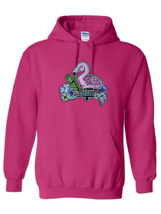 Hoodies enfant Flamant rose