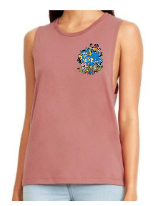 Camisole femme festival muscle Good vibe