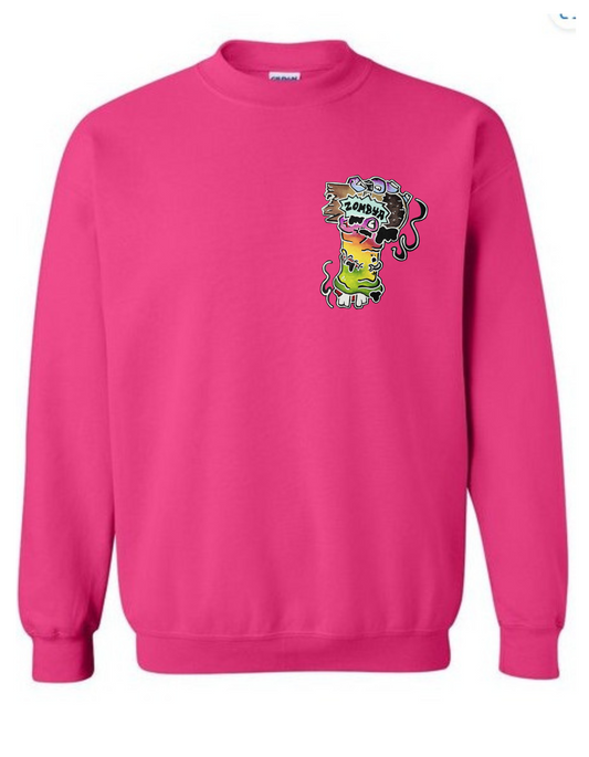 Crewneck main  zombie multicolore