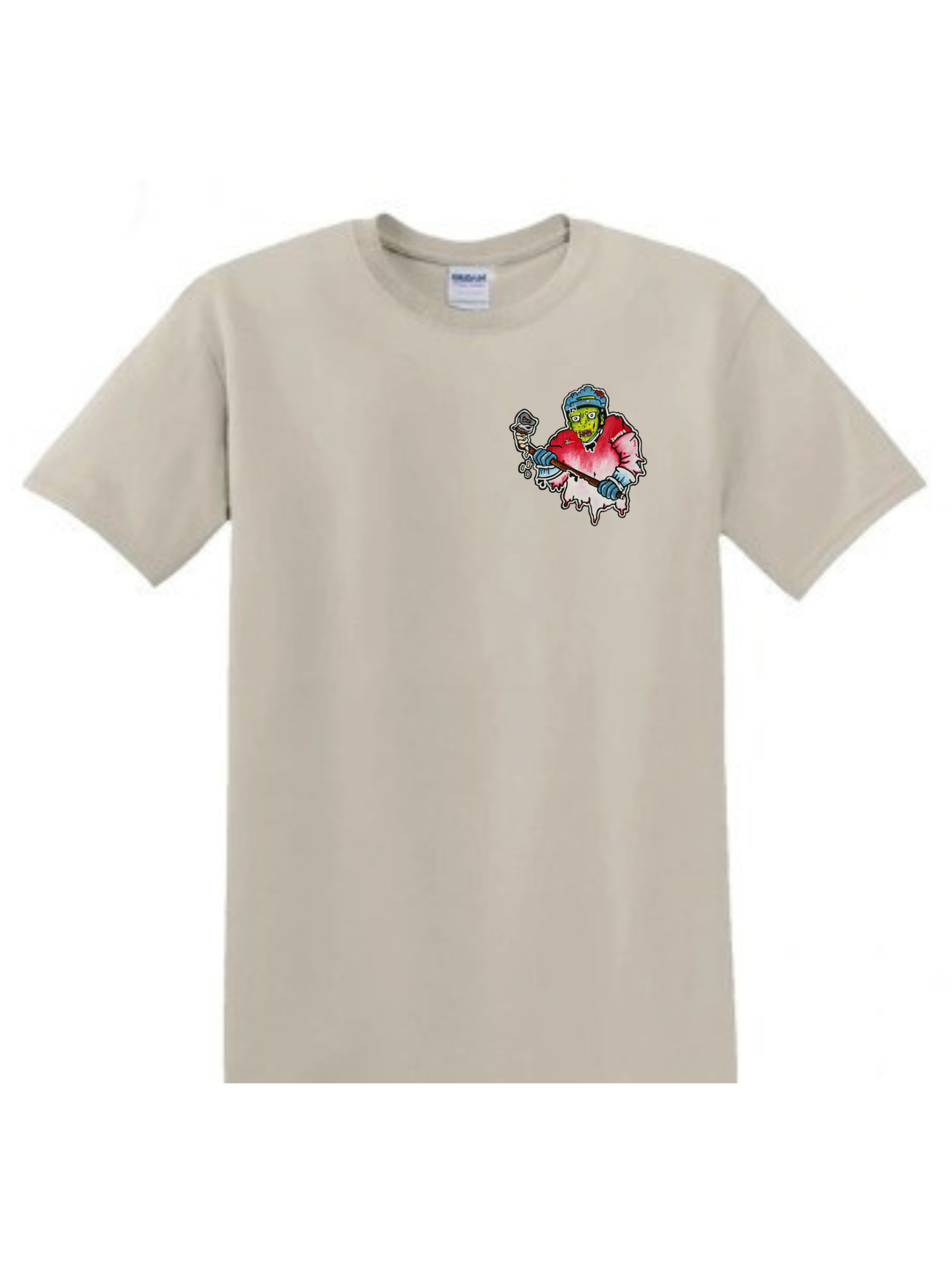 T-shirt Joueur zombie hockey
