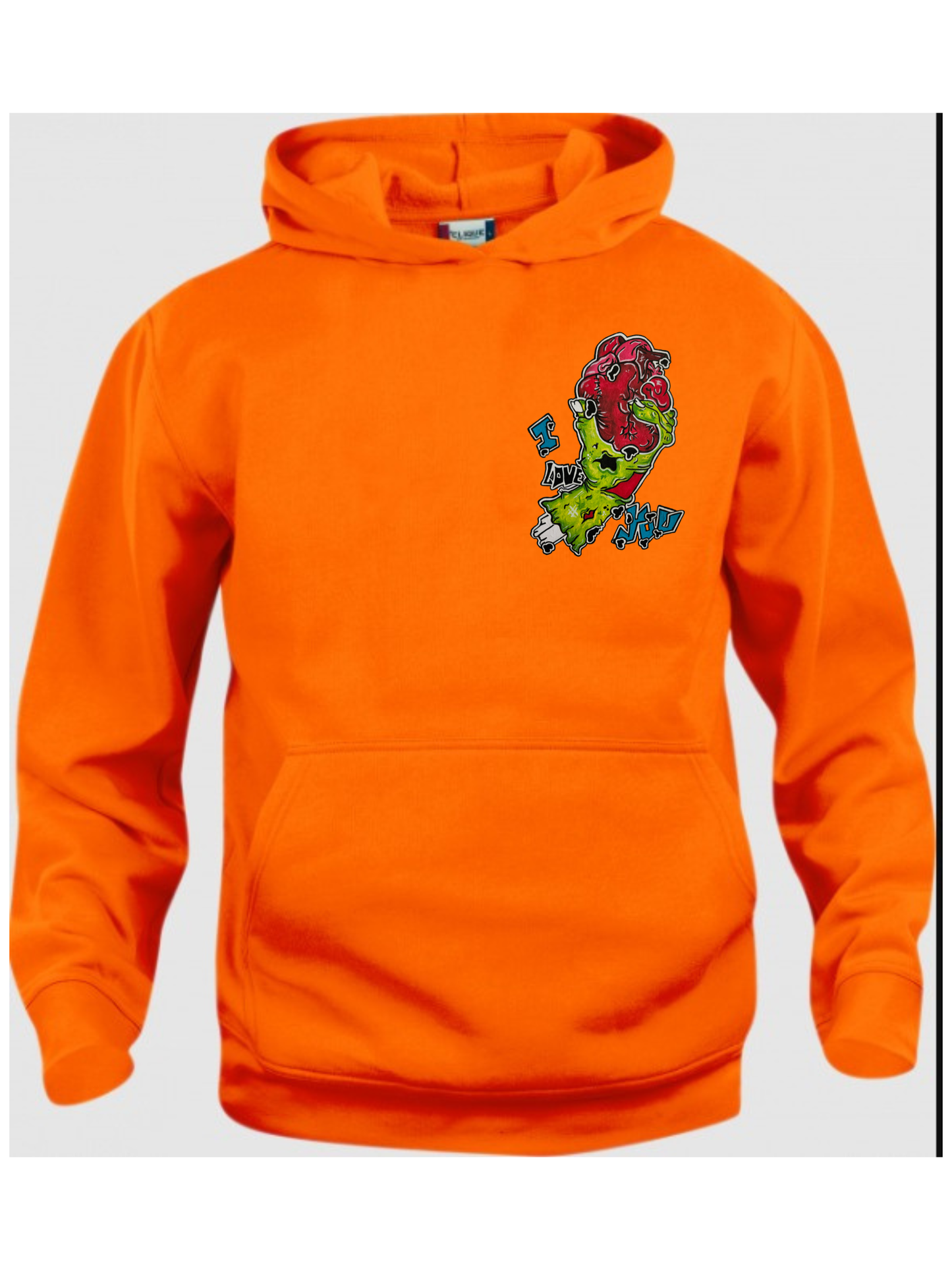 Hoodies enfant Main zombie coeur I love you